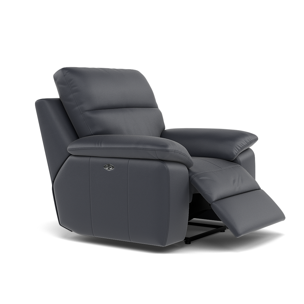 Nicoletti Vivaldi II Recliner Armchair - Power Recliner Chair CB Torello - Power Recliner — Torello PS Blu -S 81, gallery image 1