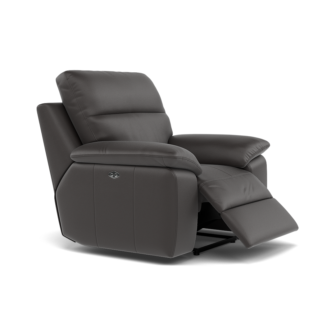 Nicoletti Vivaldi II Recliner Armchair - Power Recliner Chair CB Torello - Power Recliner — Torello PS Chocol -S 91, gallery image 1