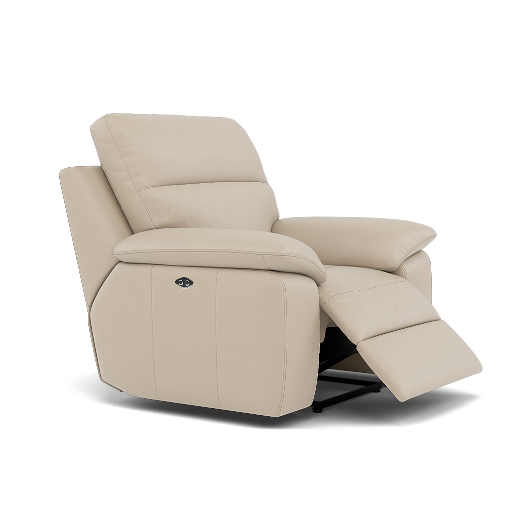 Nicoletti Vivaldi II Recliner Armchair - Power Recliner Chair CB Torello - Power Recliner — Torello PS Fango 352, gallery image 1