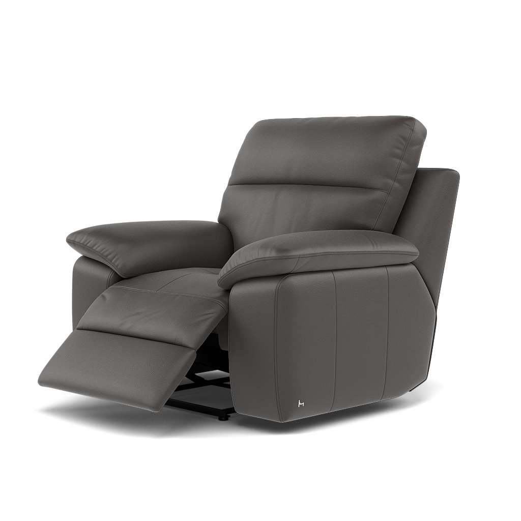 Nicoletti Vivaldi II Recliner Armchair - Power Recliner Chair CB Torello - Power Recliner — Torello PS Grigio Scuro 327, gallery image 3