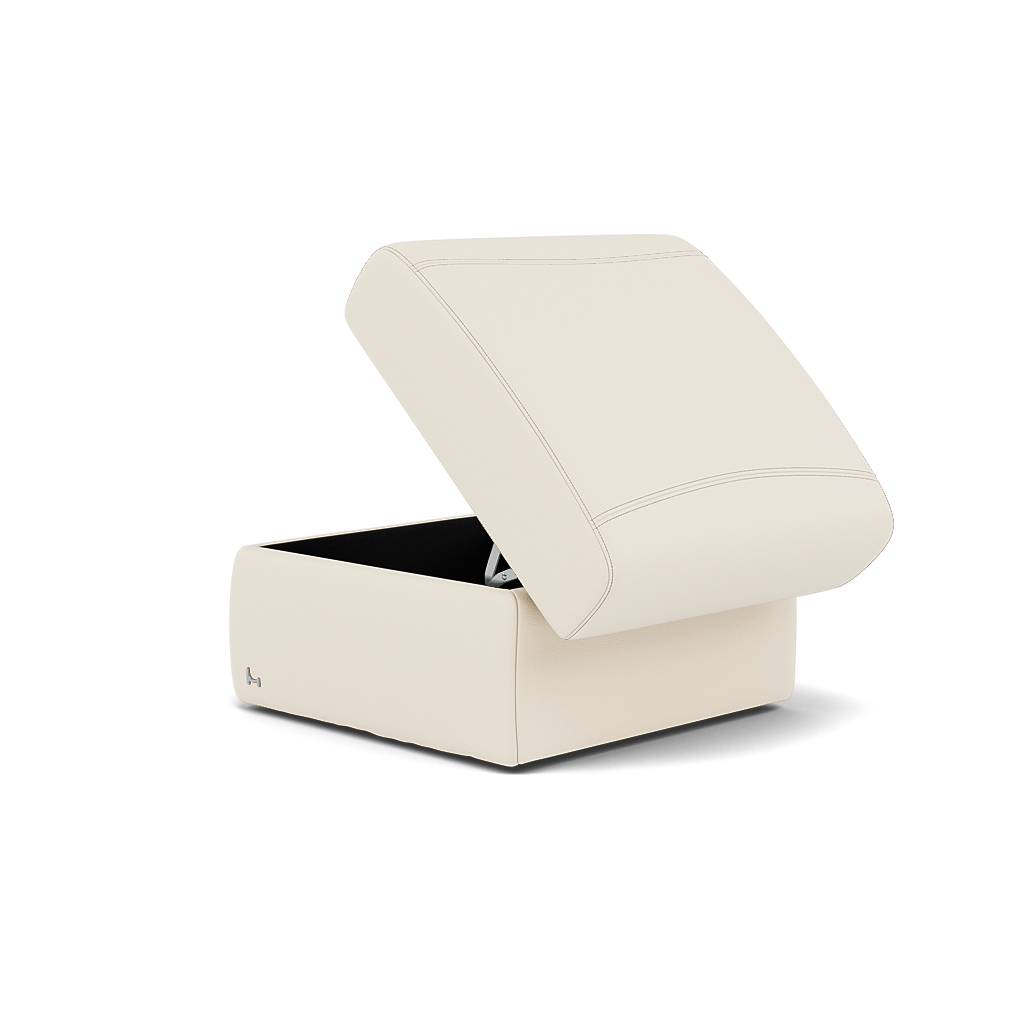 Nicoletti Vivaldi II Storage Footstool - Ottoman Holder CB Torello — Torello PS Bianco 93, gallery image 3