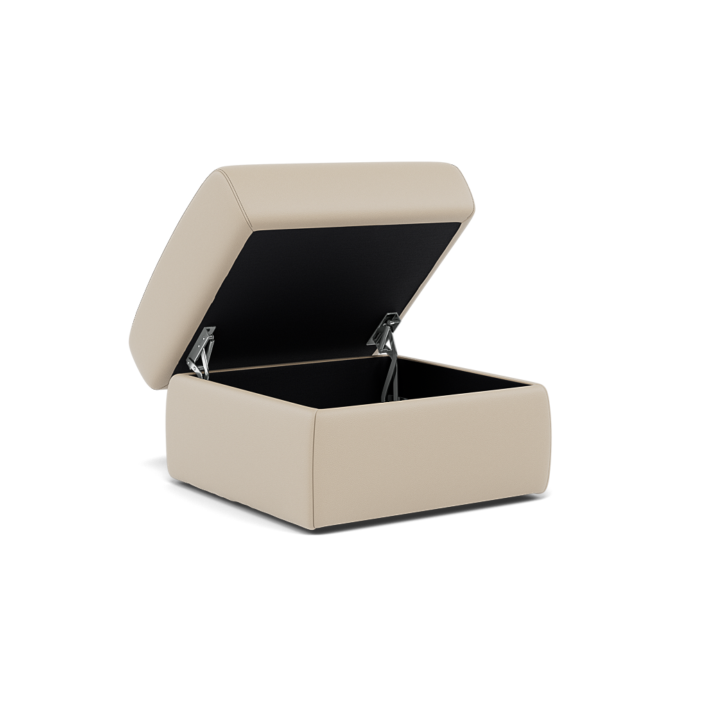 Nicoletti Vivaldi II Storage Footstool - Ottoman Holder CB Torello — Torello PS Fango 352, gallery image 1
