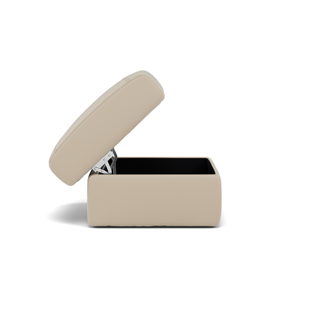 Nicoletti Vivaldi II Storage Footstool - Ottoman Holder CB Torello — Torello PS Fango 352, gallery image 2