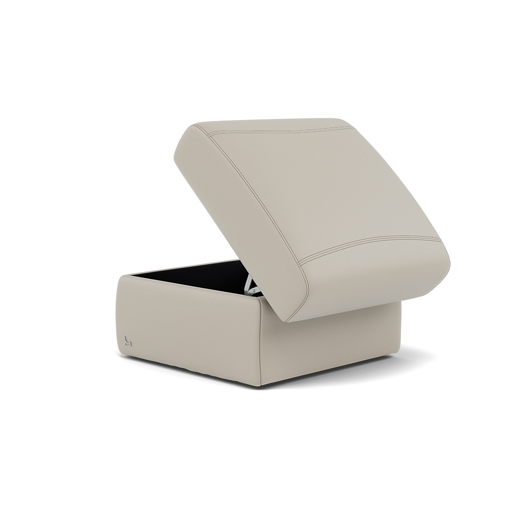 Nicoletti Vivaldi II Storage Footstool - Ottoman Holder CB Torello — Torello PS Tortora 328, gallery image 3