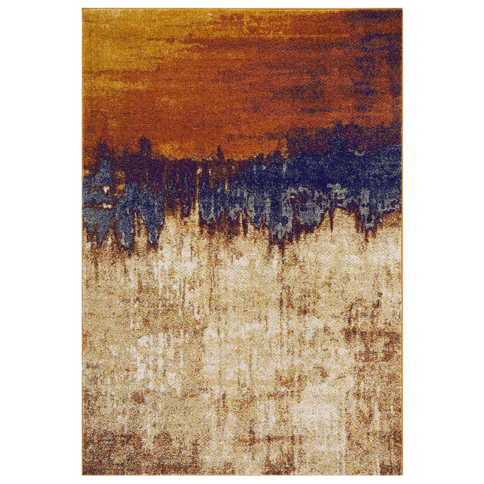 Nasir Distress Orange Rug - NV04 Distress Orange  - 120cm x 170cm