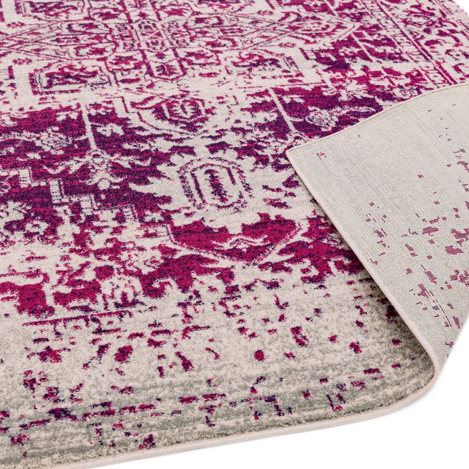 Nasir Antique Fuchsia Rug - NV08 Antique Fuchsia - 120cm x 170cm