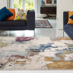 Nasir Abstract Mustard Multi Rug - NV22 Abstract Mustard Multi - 120cm x 170cm