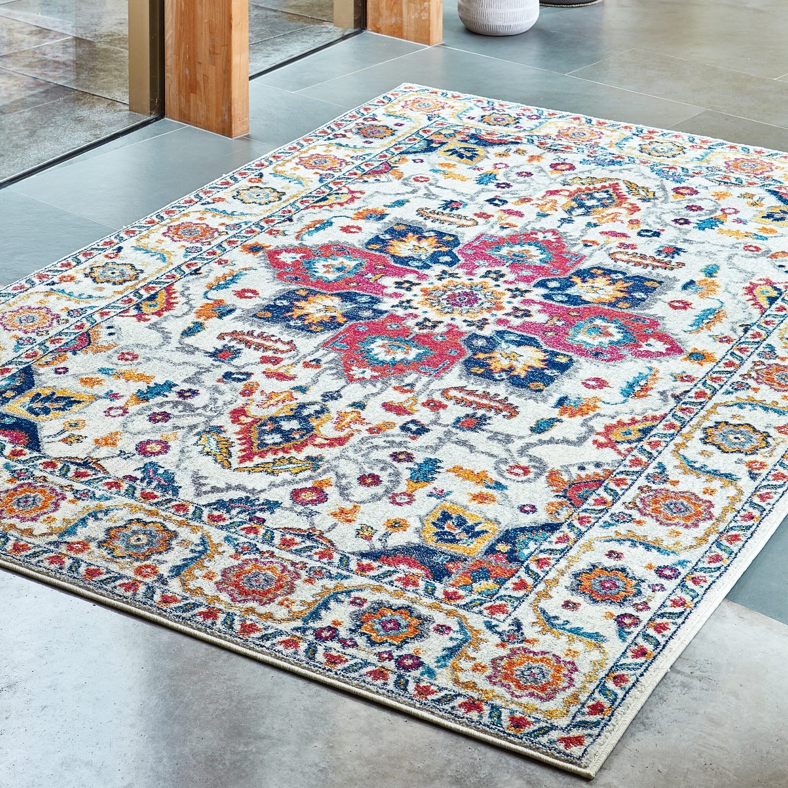 Nasir Persian White Multi Rug - NV24 Persian White Multi - 120cm x 170cm