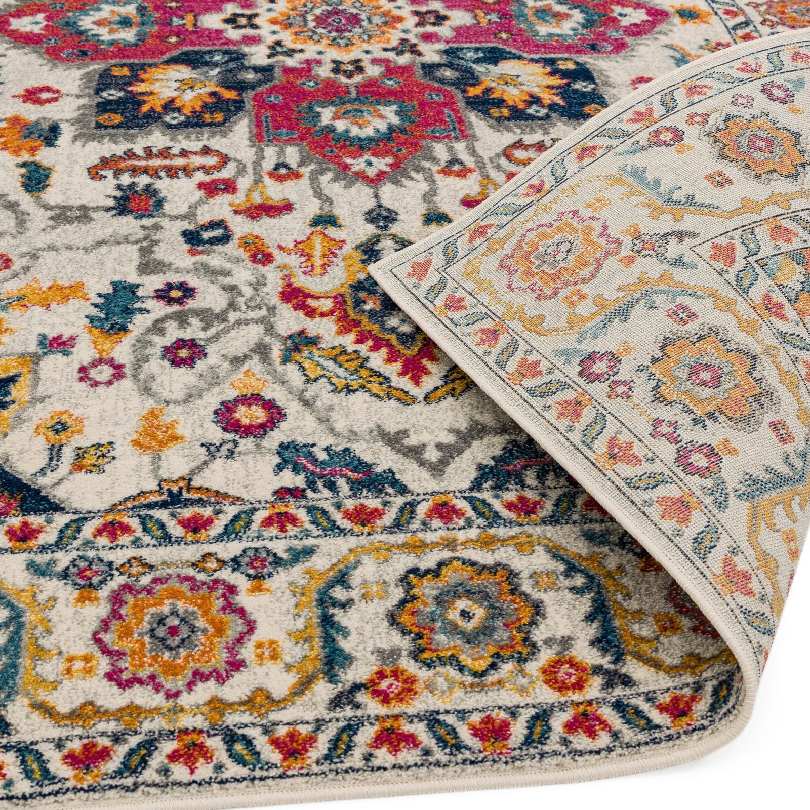 Nasir Persian White Multi Rug - NV24 Persian White Multi - 120cm x 170cm