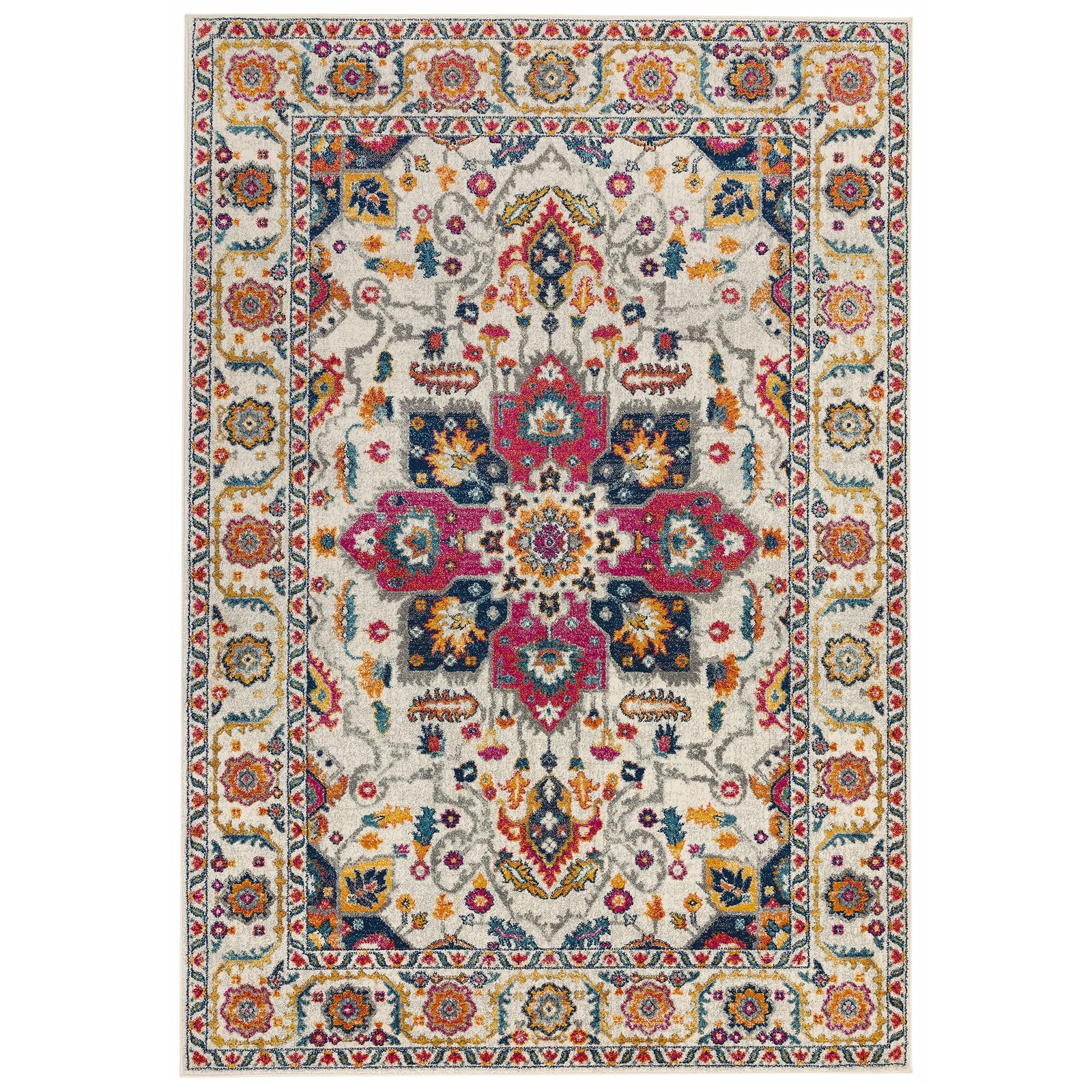 Nasir Persian White Multi Rug - NV24 Persian White Multi - 120cm x 170cm