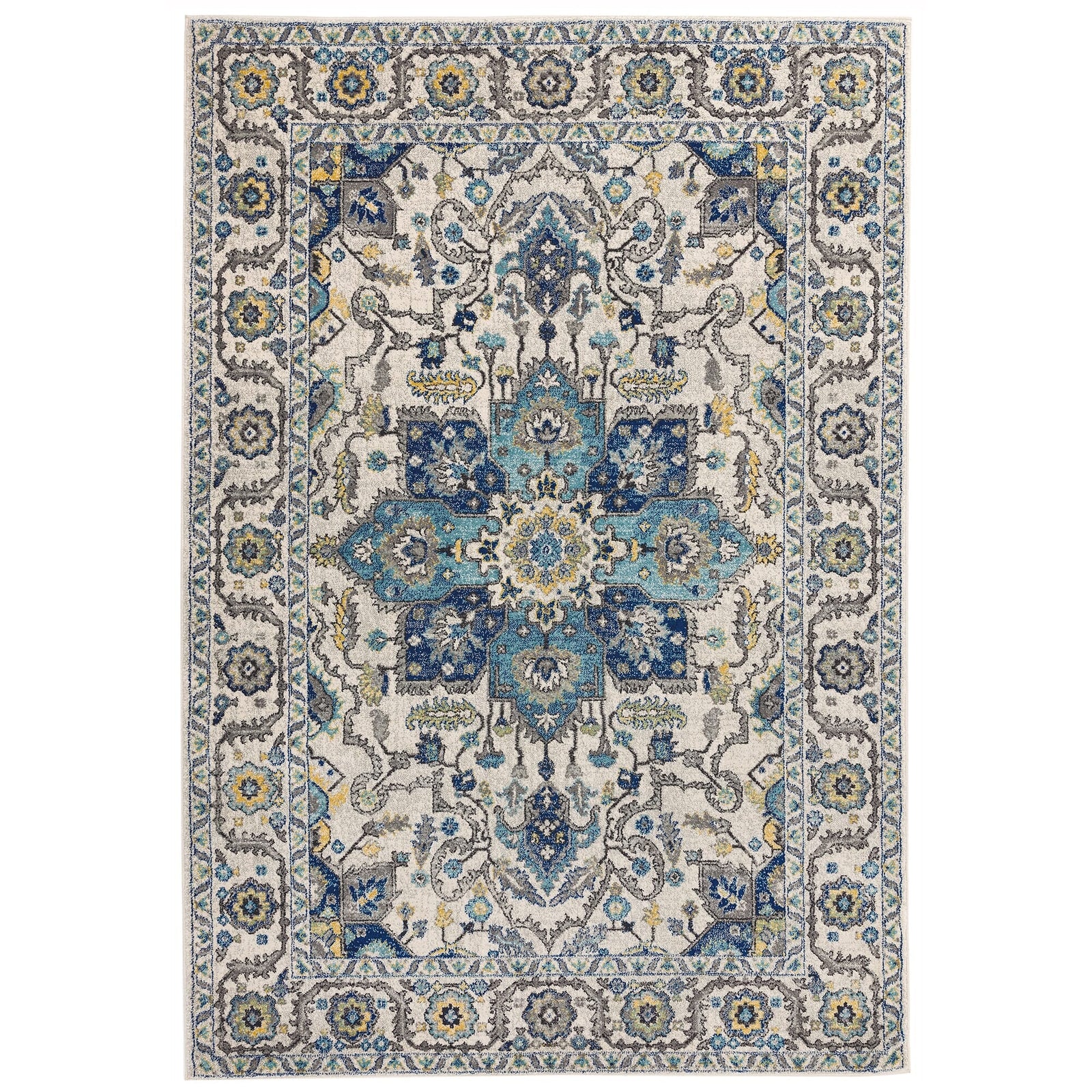 Nasir Persian Blue Rug - NV25 Persian Blue - 120cm x 170cm
