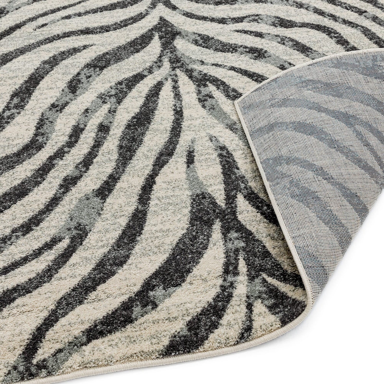Nasir Zebra Grey Rug - NV27 Zebra Grey - 120cm x 170cm