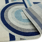 Nasir Retro Blue Rug - NV30 Retro Blue - 80cm x 150cm