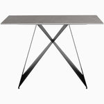 Odessey Console Table - Console Table Grey Sintered Stone / Black Powder Coat Metal Base Tables Sterling Home 1