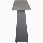 Odessey Console Table - Console Table Grey Sintered Stone / Black Powder Coat Metal Base Tables Sterling Home 3