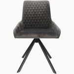 Odessey Dining Chair - Dining Chair Grey Velvet - Grey Chairs Sterling Home 1