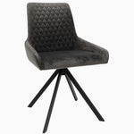 Odessey Dining Chair - Dining Chair Grey Velvet - Grey Chairs Sterling Home 2