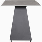 Odessey Side Table - Lamp Table Grey Sintered Stone / Black Powder Coat Metal Base Tables Sterling Home 3