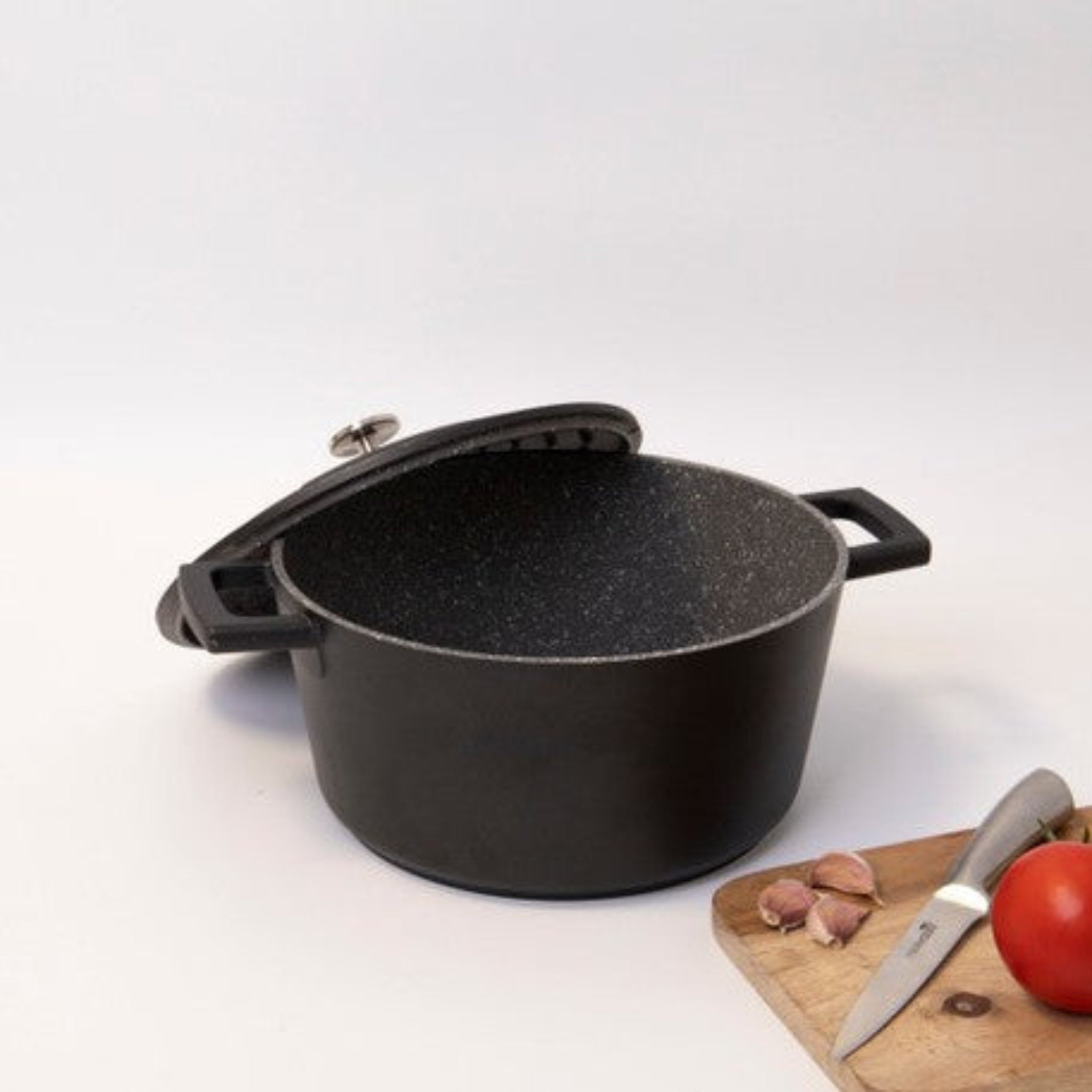 MasterClass Black Cast Aluminium Large Casserole Dish - MC Cast Alu 4LCasserole Black Sterling Home 3