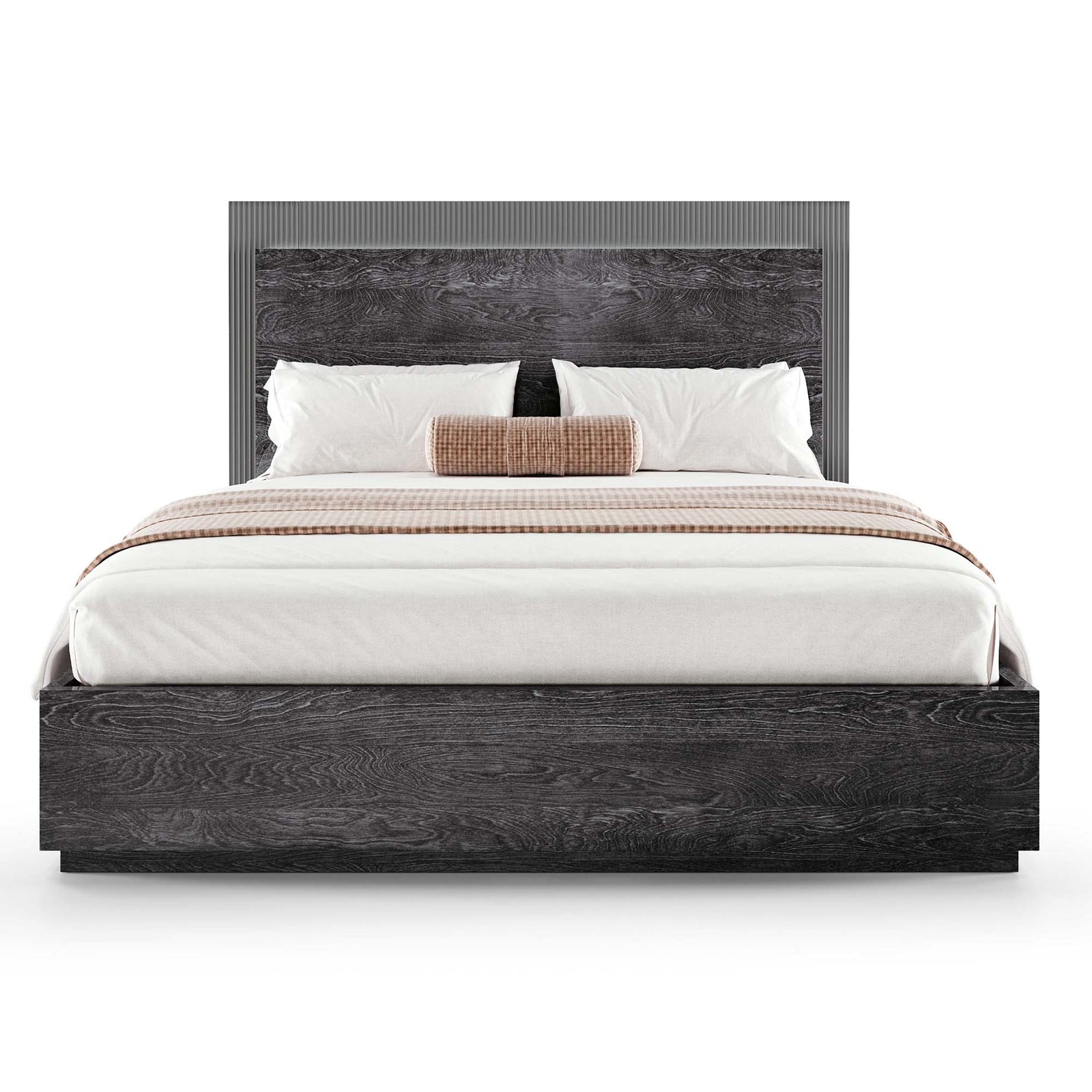 Onyx Storage Bedframe with LED Light - Bed Wooden Headboard Storage with LED Light 160 x 200cm Sterling Home 1