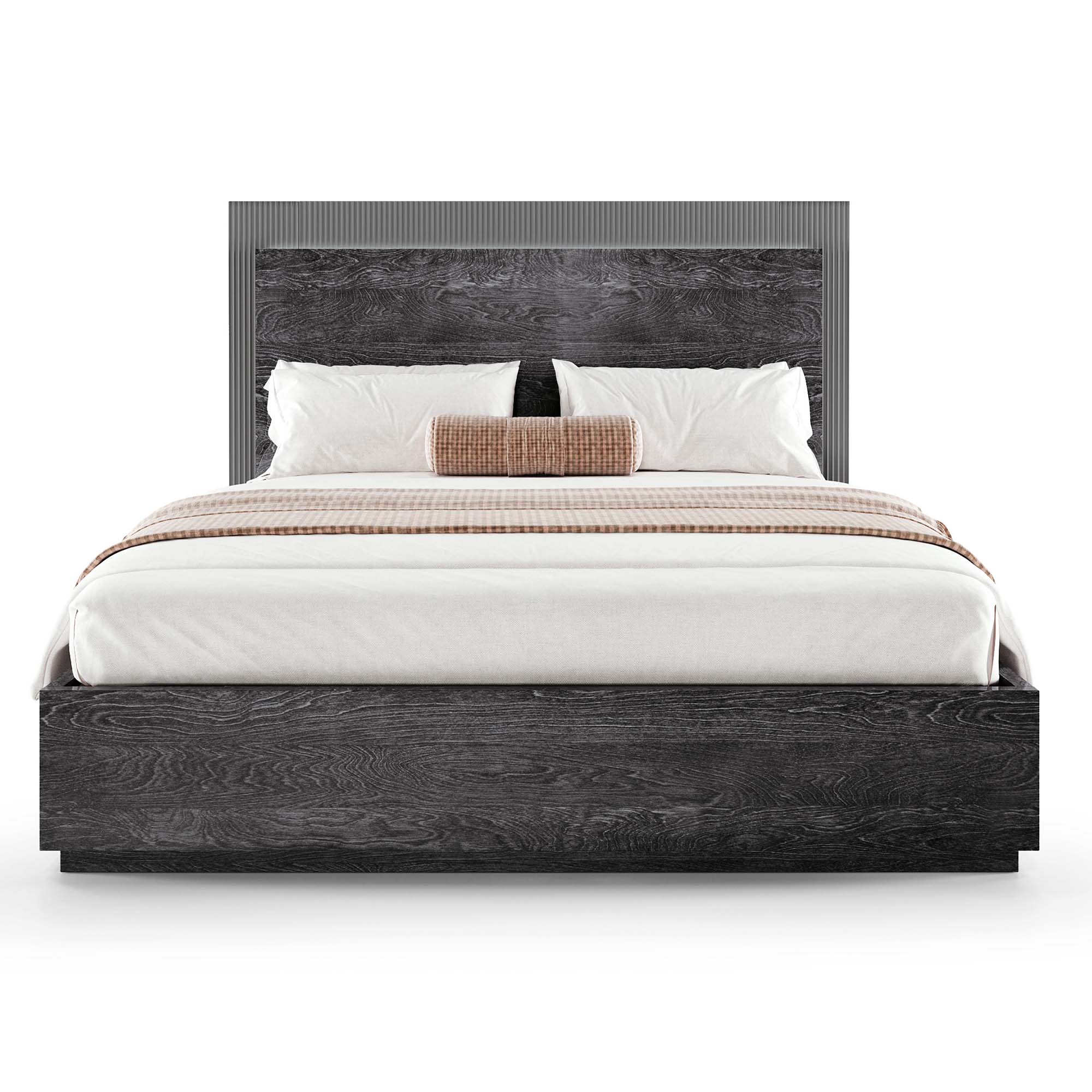 Onyx Storage Bedframe with LED Light - Bed Wooden Headboard Storage with LED Light 154 x 200cm - Single Sterling Home 1