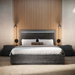 Onyx Bedframe - Bed Upholstered Headboard 160 x 200cm Bed Frames Sterling Home 2