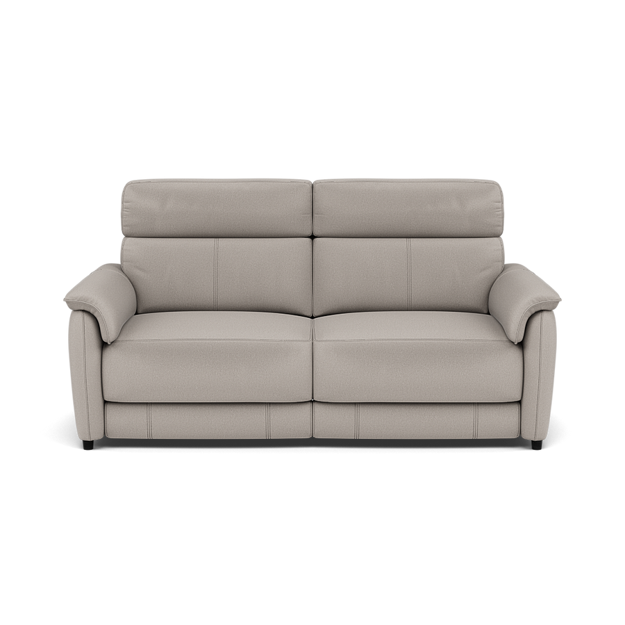 Orkney 3 Seater Recliner Sofa - 2.5 Seater Sofa with 2 Power Recliners Fabric - Power Recliner with USB 3 Seater Sofas Sterling Home 10 BFAMAD-02 SILVER GREY