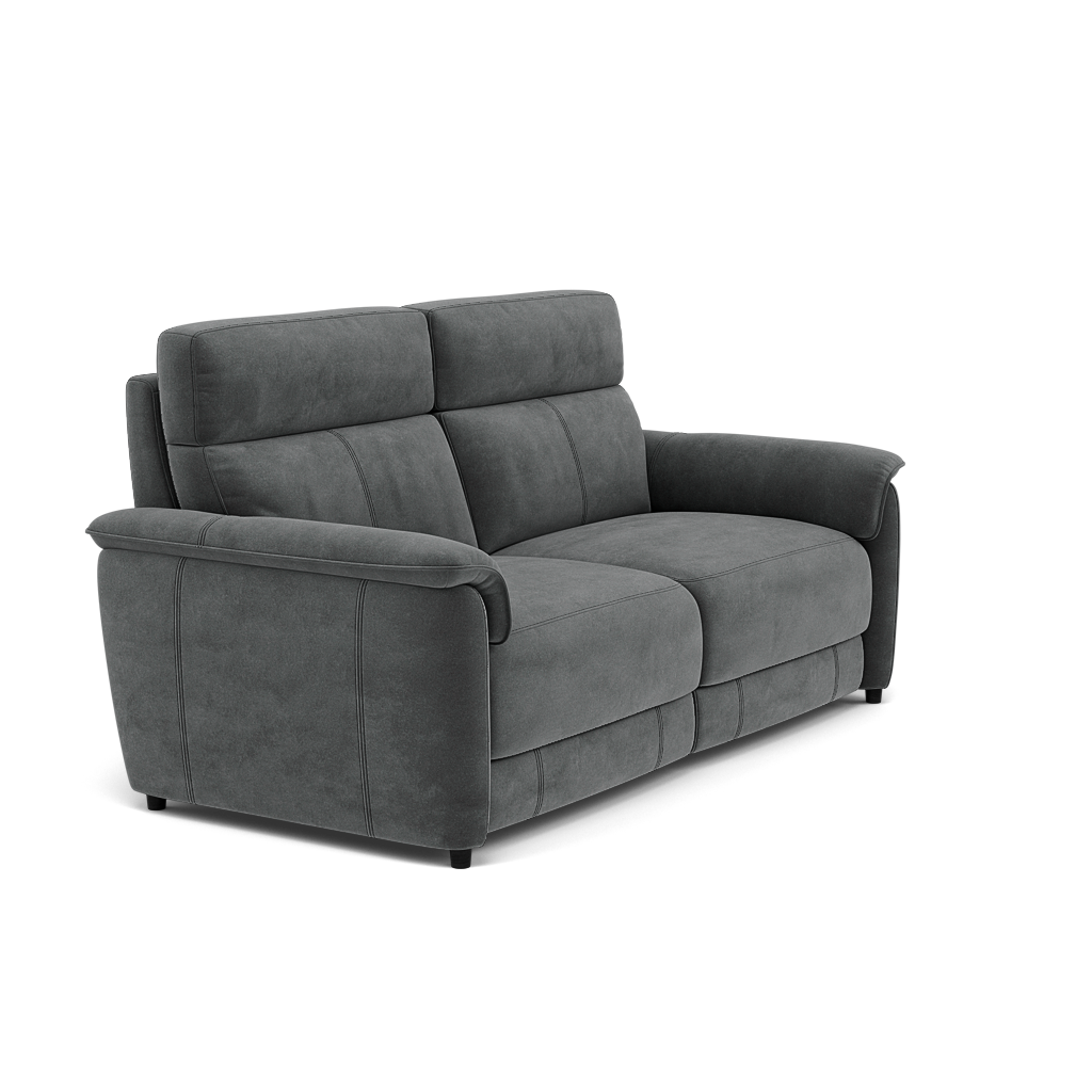 Orkney 3 Seater Sofa - 2.5 Seater Sofa Fabric — FAB-MEG-20  PEWTER, gallery image 1