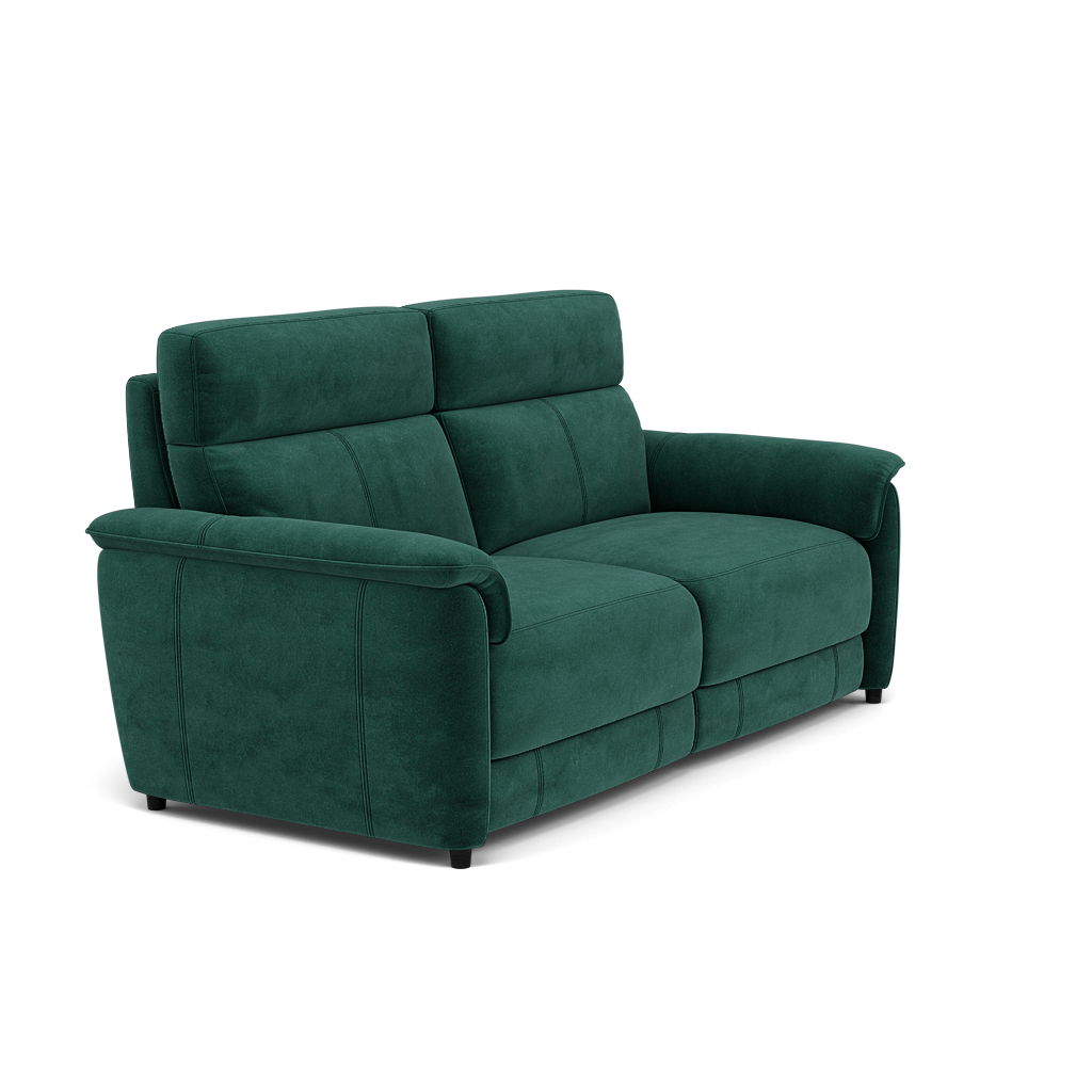 Orkney 3 Seater Sofa - 2.5 Seater Sofa Fabric — FAB-MEG-37  EMERALD GREEN, gallery image 1