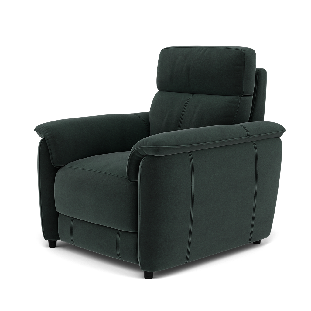 Orkney Armchair - Armchair Fabric — FAB-MEG-21  CHARCOAL GREY, gallery image 3