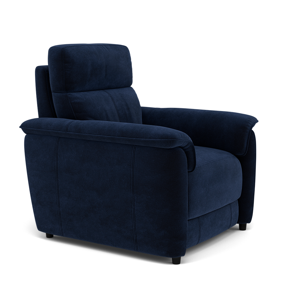Orkney Armchair - Armchair Fabric — FAB-MEG-28  NAVY, gallery image 1