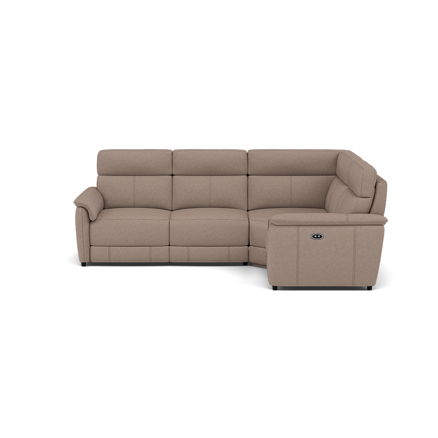 Orkney Small Corner Recliner Sofa - Combination 7 2.5 Corner 1.25 Power Fabric - Left Hand Facing Sterling Home BFA-BLJ-946 SILVER GREY 2