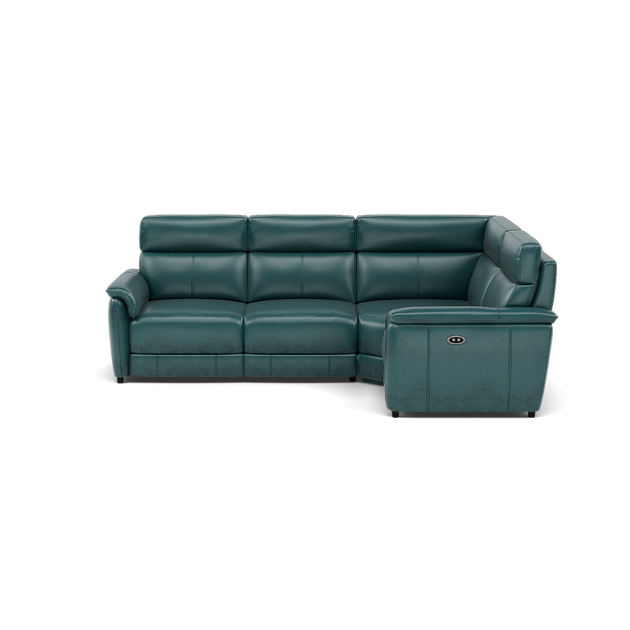 Orkney Small Corner Recliner Sofa - Combination 8 2.5 Corner 1.25 Power Cat 20S - Right Hand Facing Sterling Home BVS-301E LAKE GREEN 2