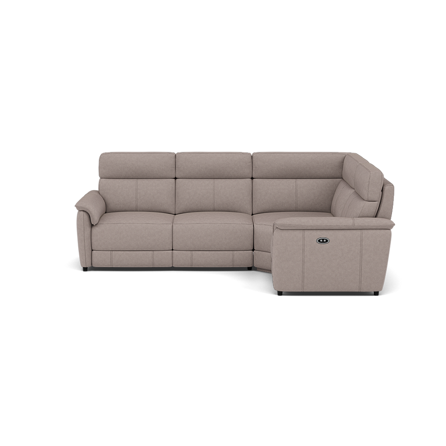 Orkney Small Corner Recliner Sofa - Combination 8 2.5 Corner 1.25 Power Fabric - Right Hand Facing Sterling Home BFA-BLJ-22 DOVE GREY 1