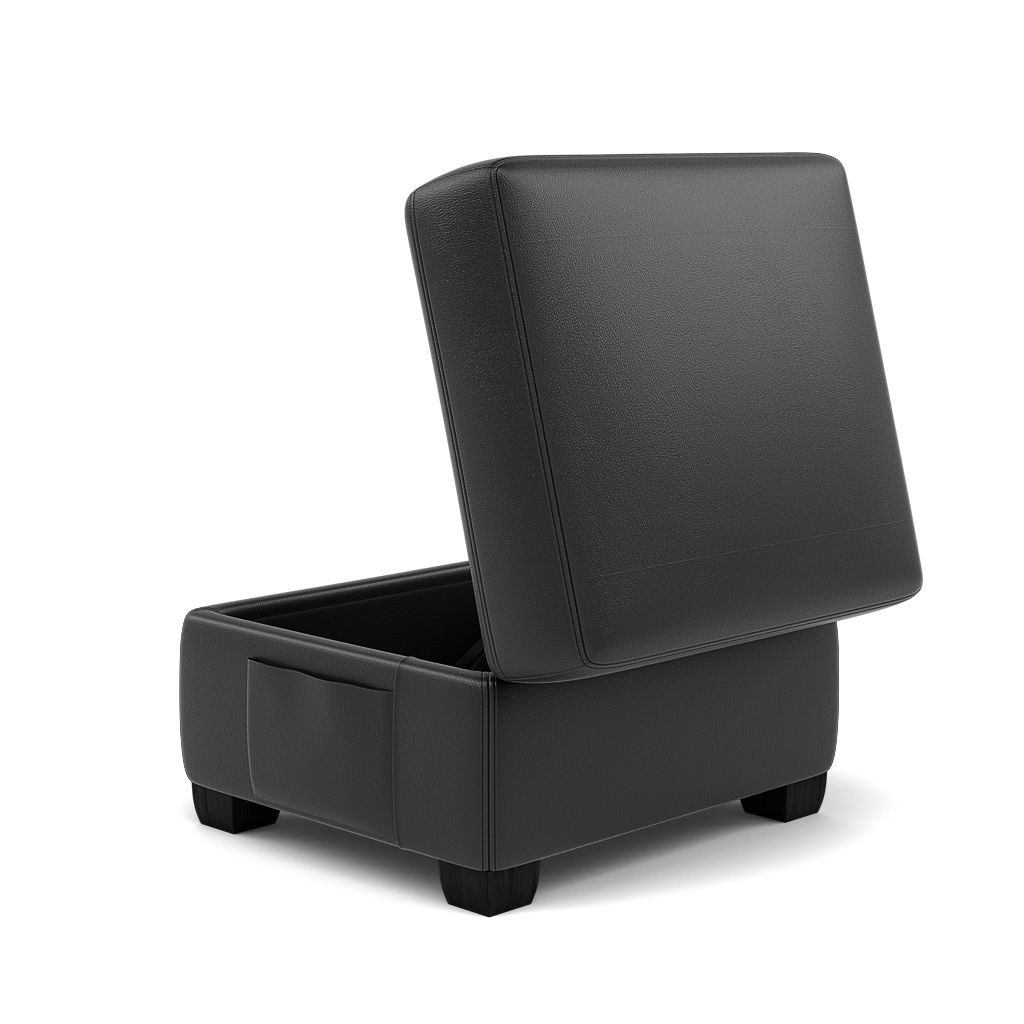 Orkney Storage Footstool - Storage footstool Cat 20S — BXS-023C BLACK, gallery image 3