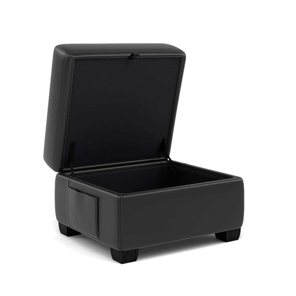 Orkney Storage Footstool - Storage footstool Cat 20S — BXS-023C BLACK, gallery image 1