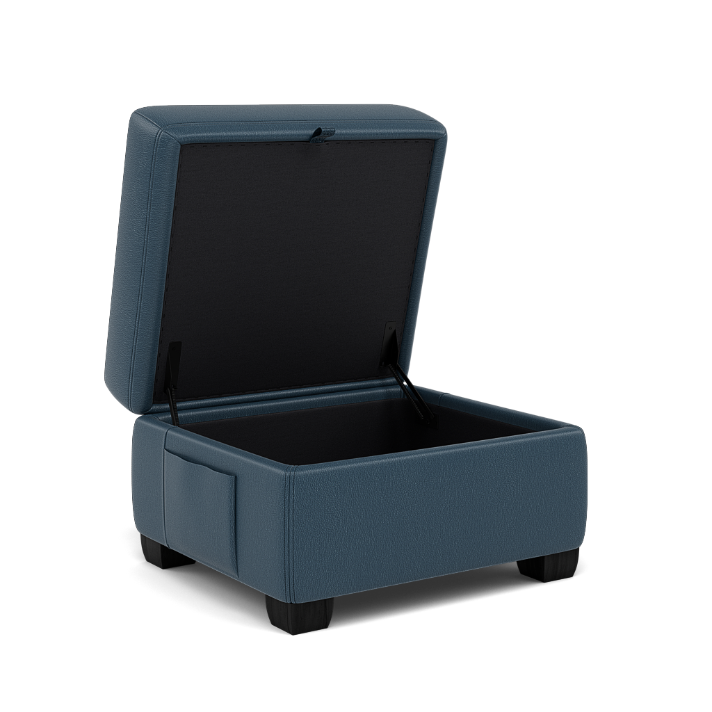 Orkney Storage Footstool - Storage footstool Cat 20S — BXS-313E OCEAN BLUE, gallery image 1