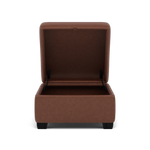 Orkney Storage Footstool - Storage footstool Fabric Footstools Sterling Home 10 BFA-BLJ-05 HAZELNUT