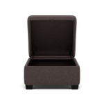 Orkney Storage Footstool - Storage footstool Fabric Footstools Sterling Home 8 BFA-BLJ-088 CHARCOAL GREY