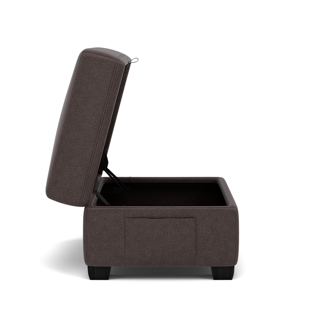 Orkney Storage Footstool - Storage footstool Fabric — BFA-BLJ-088 CHARCOAL GREY, gallery image 2