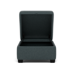Orkney Storage Footstool - Storage footstool Fabric Footstools Sterling Home 11 BFA-BLJ-2047 LAKE GREEN