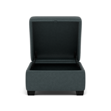 Orkney Storage Footstool - Storage footstool Fabric Footstools Sterling Home 11 BFA-BLJ-2047 LAKE GREEN