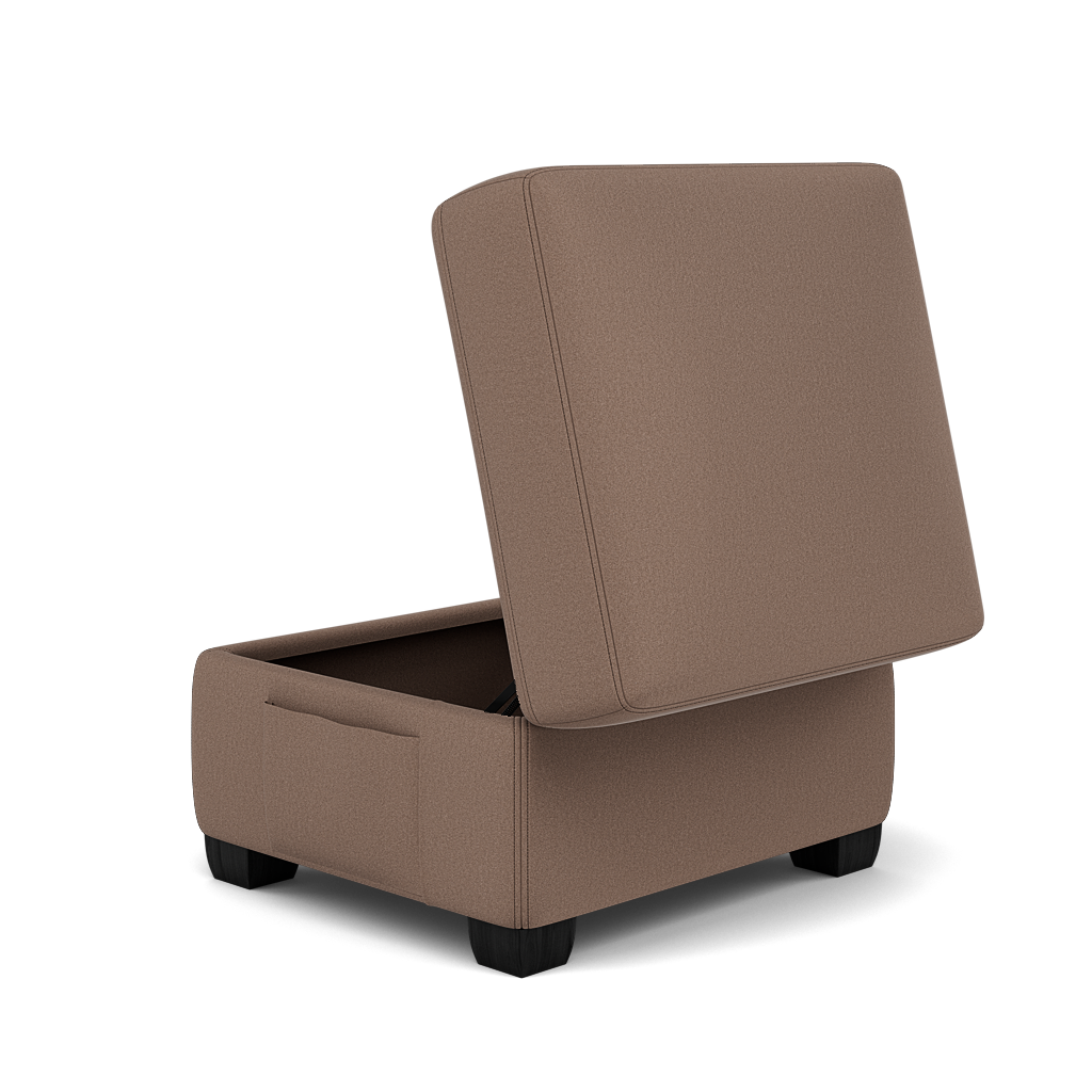 Orkney Storage Footstool - Storage footstool Fabric — BFA-MAD-05 DARK TAUPE, gallery image 3