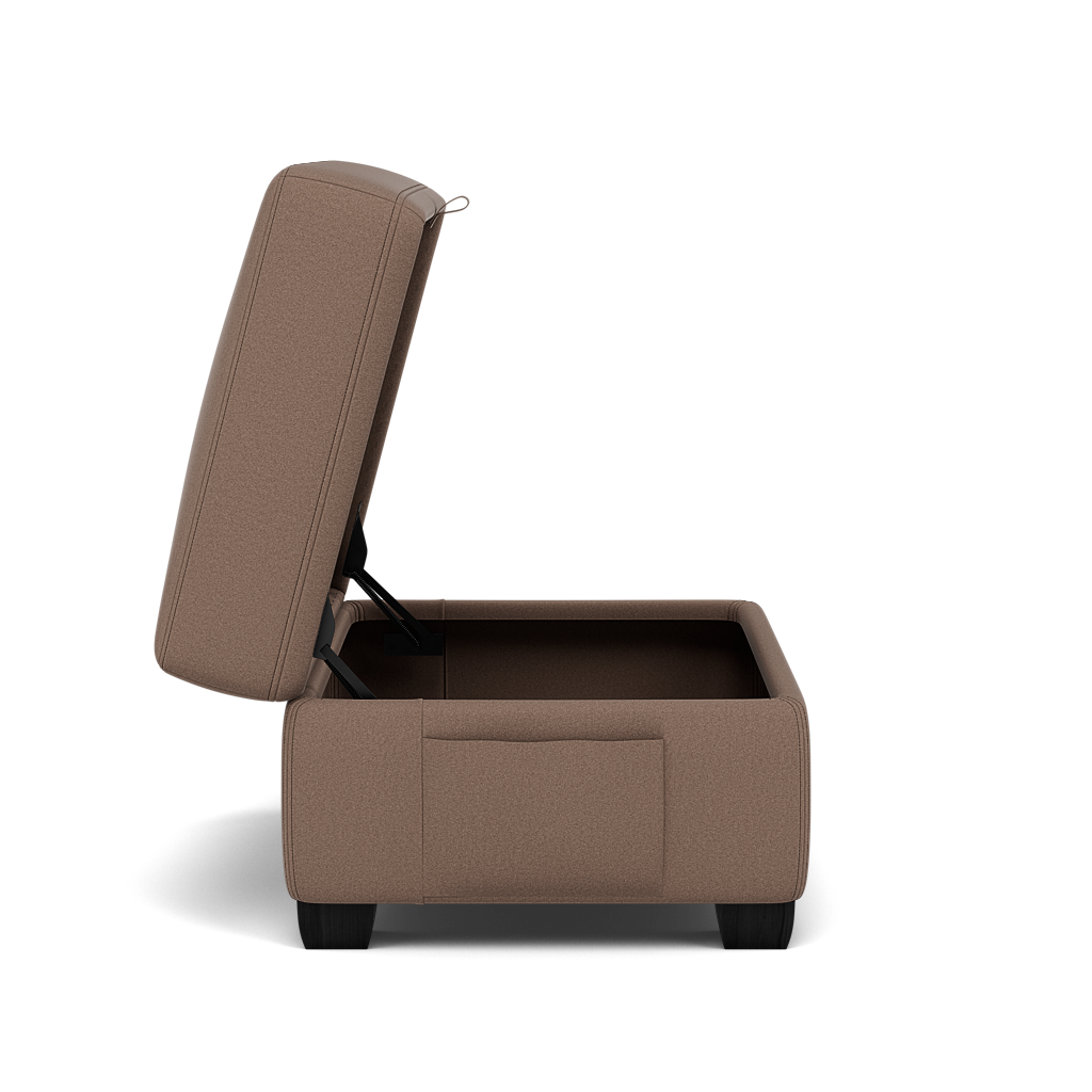 Orkney Storage Footstool - Storage footstool Fabric — BFA-MAD-05 DARK TAUPE, gallery image 2