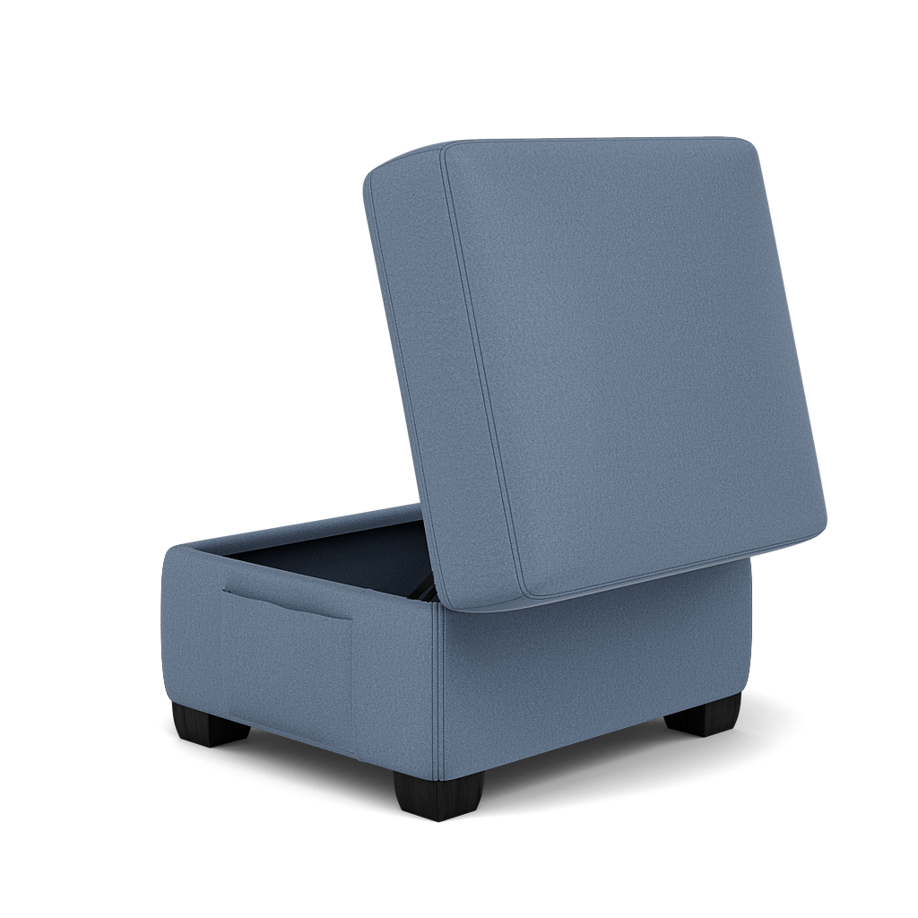 Orkney Storage Footstool - Storage footstool Fabric — BFA-MAD-08 PACIFIC BLUE, gallery image 3