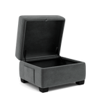Orkney Storage Footstool - Storage footstool Fabric — FAB-MEG-20  PEWTER, gallery image 1