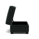 Orkney Storage Footstool - Storage footstool Fabric — FAB-MEG-21  CHARCOAL GREY, gallery image 2