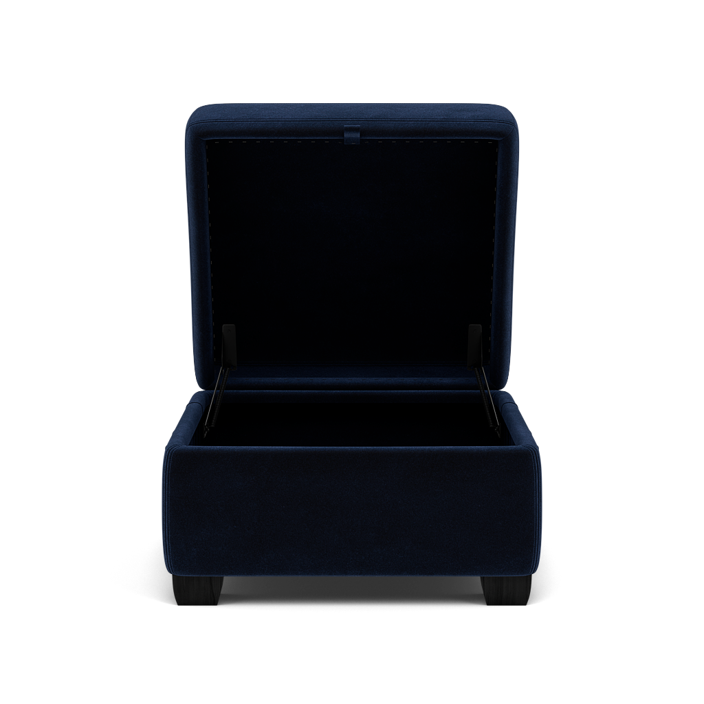 Orkney Storage Footstool - Storage footstool Fabric Footstools Sterling Home 14 FAB-MEG-28 NAVY