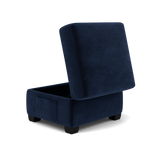 Orkney Storage Footstool - Storage footstool Fabric — FAB-MEG-28  NAVY, gallery image 3