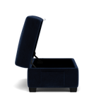 Orkney Storage Footstool - Storage footstool Fabric — FAB-MEG-28  NAVY, gallery image 2
